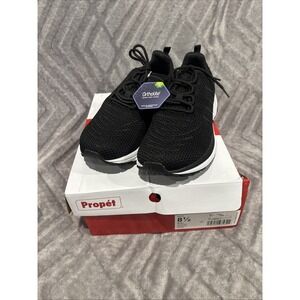Propet Tour Knit Lace Up  Mens Black Sneakers Casual Shoes MAA252MBLK- 8.5 X(3E)